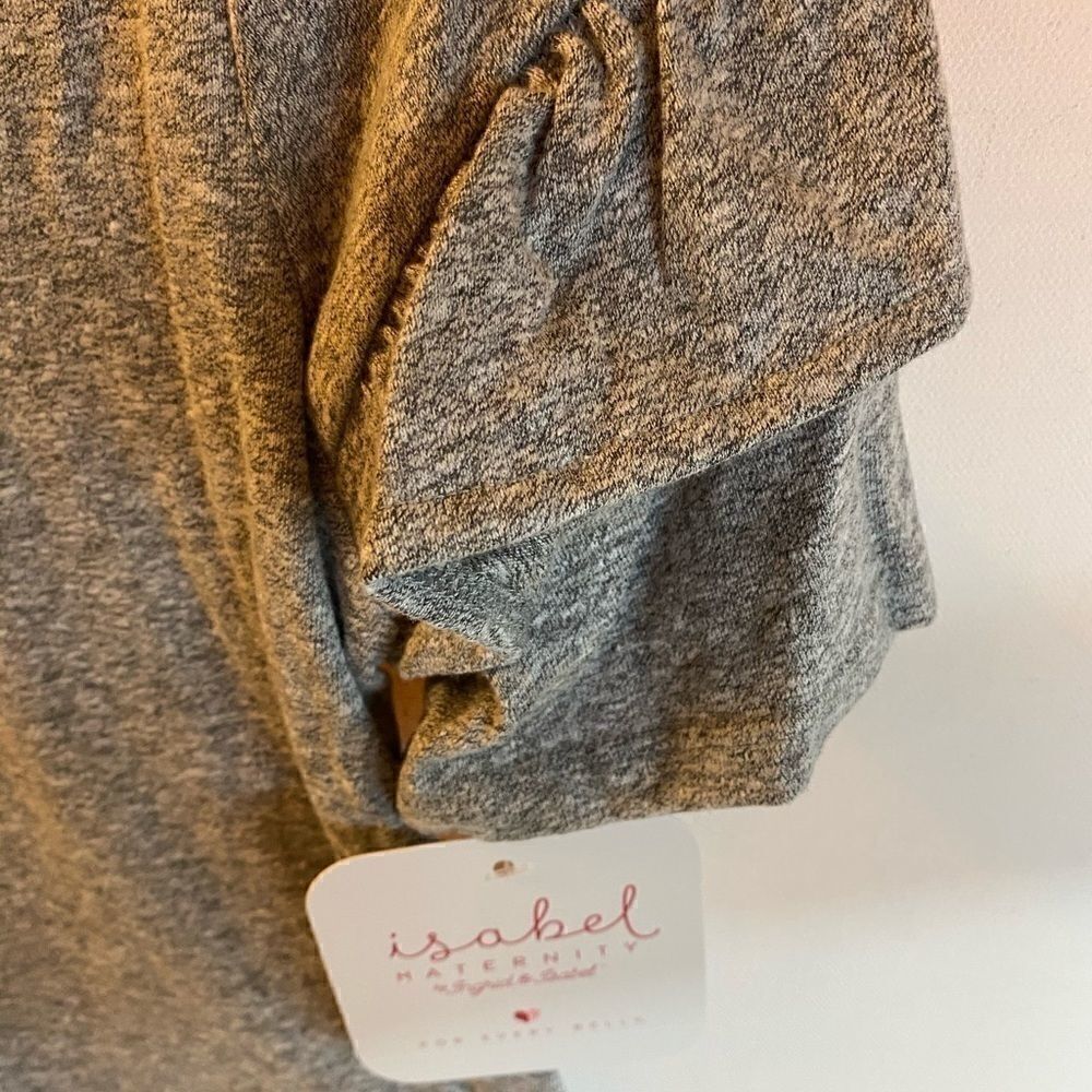 🎊Isabel Maternity sleeve T-shirt Dress -gray Size : small - Picture 9 of 11